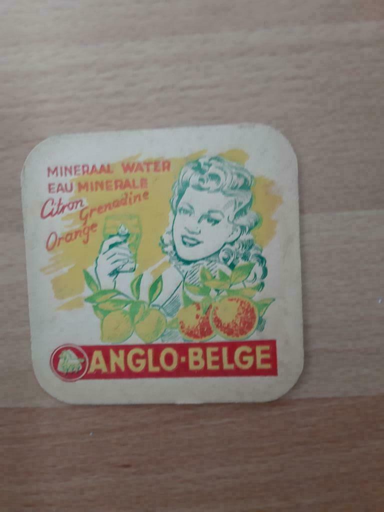 oud bierkaartje Anglo Belge  mineraal water, Enlèvement ou Envoi