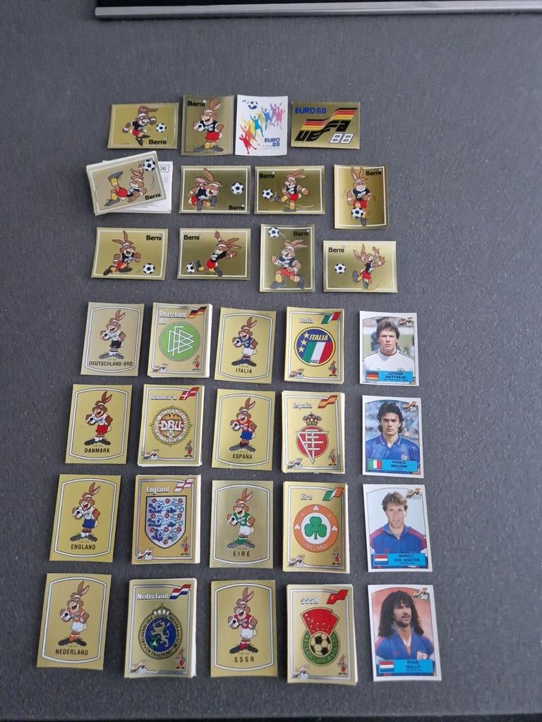 Panini EK 88 Euro EM EC 1988 ** Ensemble complet État neuf, Enlèvement ou Envoi, Comme neuf, Plusieurs autocollants