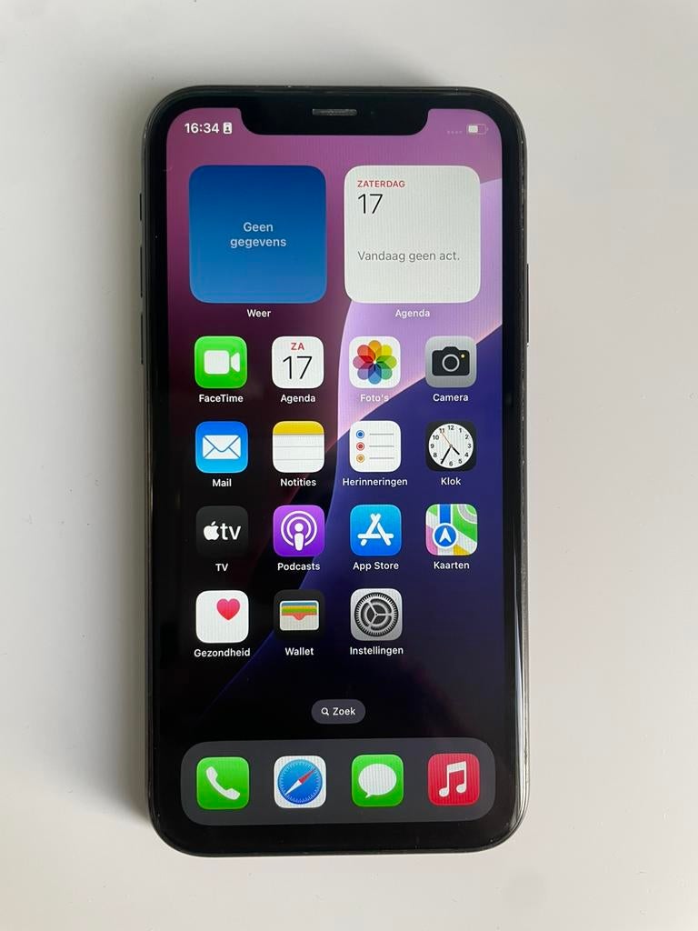 iPhone Xr 64GB | Zwart | Batterij 85% | Barst Achter, Zwart, IPhone XR, Ophalen of Verzenden, Zo goed als nieuw