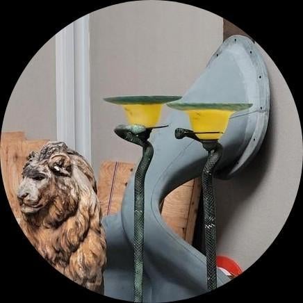 Edgar Brandt design Lampes / Art de France, Enlèvement