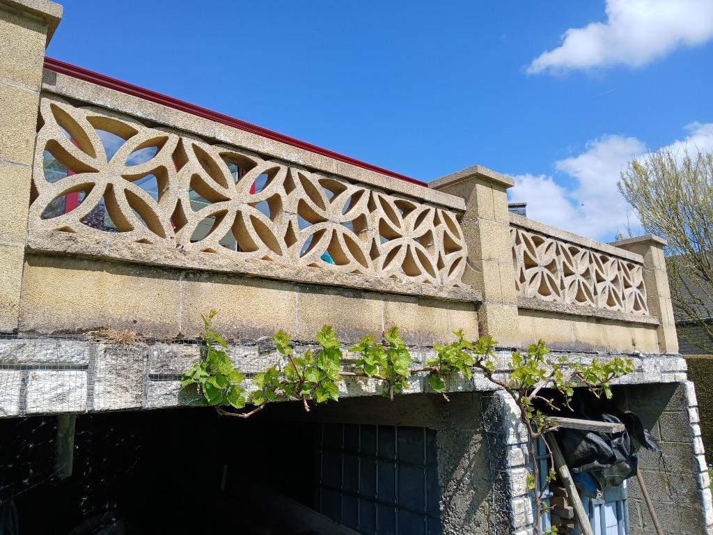 Balustrade claustras en béton teinté jaune DEMONTEE, Ophalen, Gebruikt, Beton, Overige typen