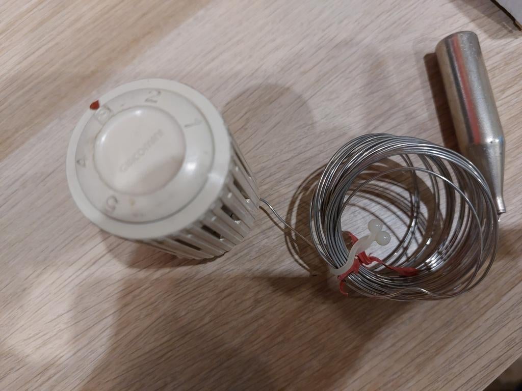 Vanne thermostatique avec bulbe marque giacomini, Doe-het-zelf en Bouw, Verwarming en Radiatoren, Ophalen, Zo goed als nieuw