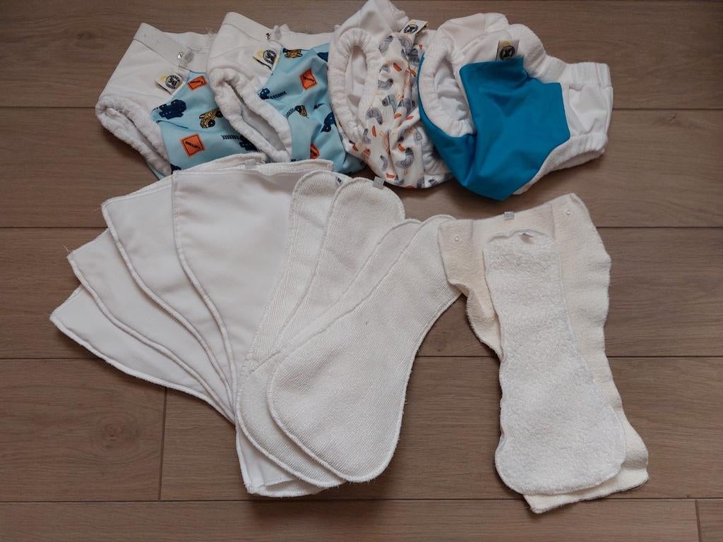 Pakket wasbare luiers Super Undies maat 1 nieuwstaat, Ophalen, Zo goed als nieuw