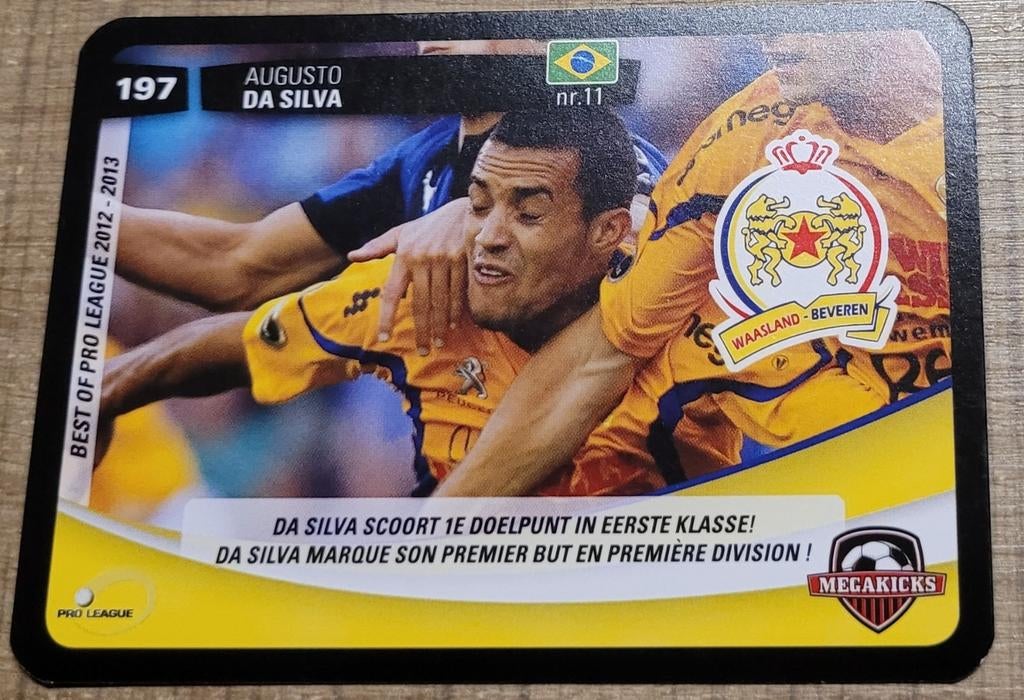 Waasland-Beveren seizoen 2012-2013: Megakicks kaart, Verzamelen, Sportartikelen en Voetbal, Ophalen of Verzenden, Zo goed als nieuw