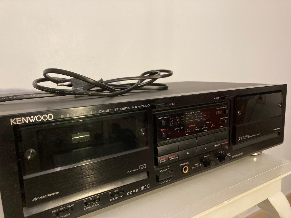 Kenwood KX-W6020 - platine à double cassette, TV, Hi-fi & Vidéo, Decks cassettes, Double, Kenwood, Enlèvement ou Envoi