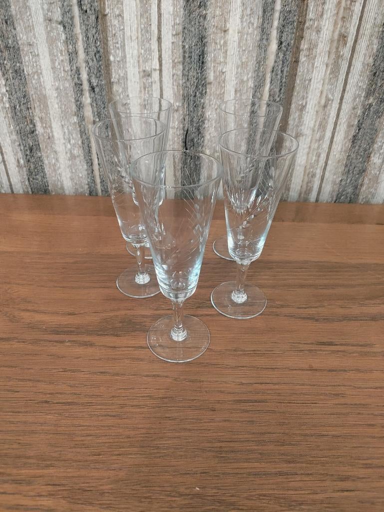 Flûtes à champagne en cristal