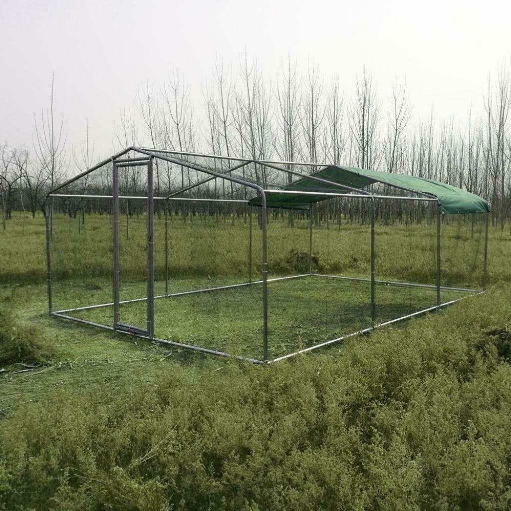 Poulailler enclos parc 6x3x2,25m POULAILLER 18M² TUBE 38 mm, Animaux & Accessoires, Volatiles | Accessoires, Neuf, Poulailler