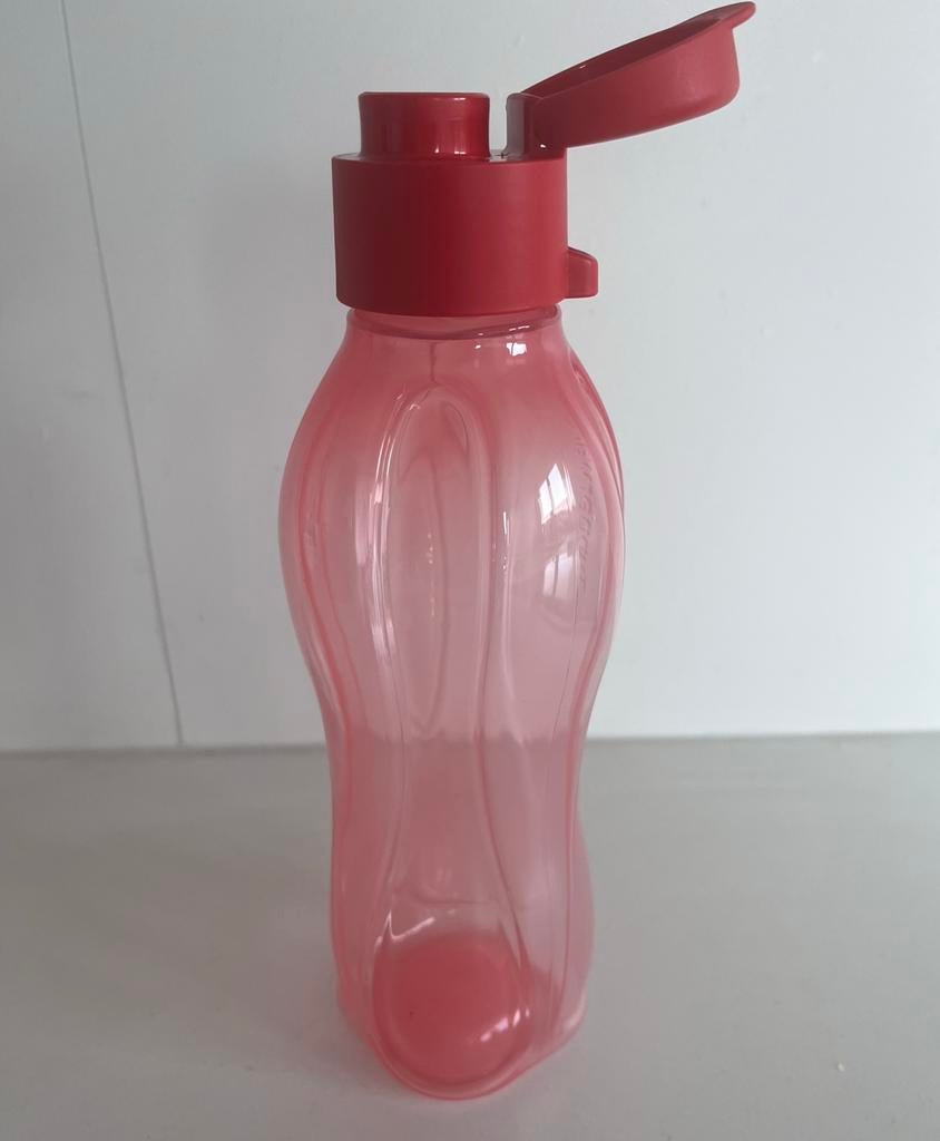 Nieuw! Tupperware Ecofles met sportdop - 500ml rood, Ophalen of Verzenden, Nieuw, Rood