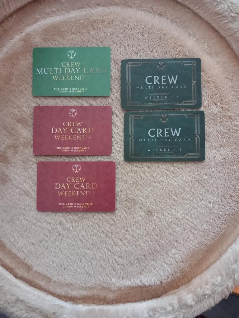 Tomorrowland : différentes cartes d'équipage, Enlèvement ou Envoi