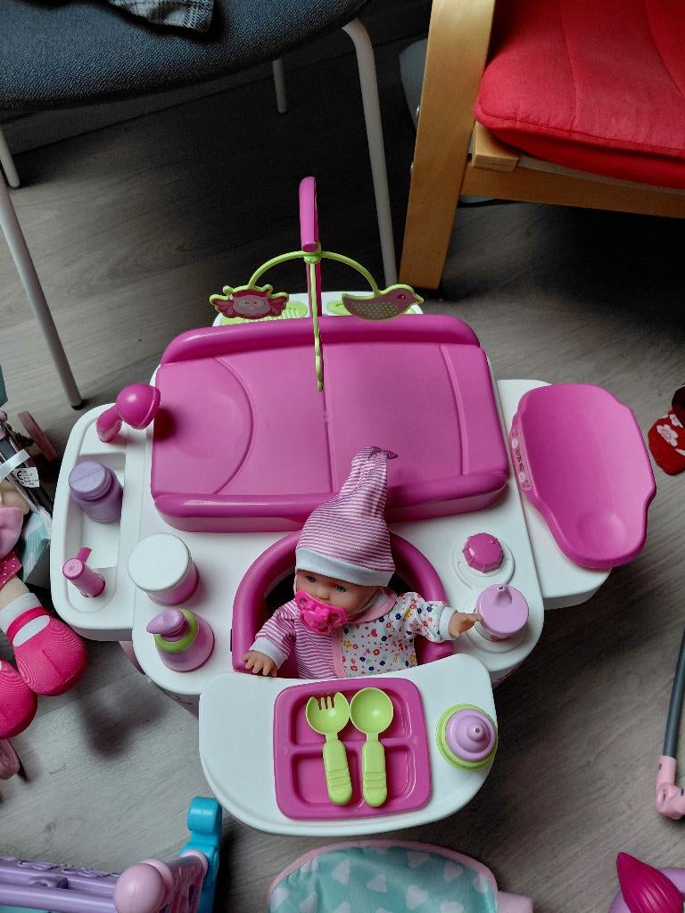 complete poppenset, Kinderen en Baby's, Speelgoed | Poppen, Ophalen, Zo goed als nieuw, Babypop