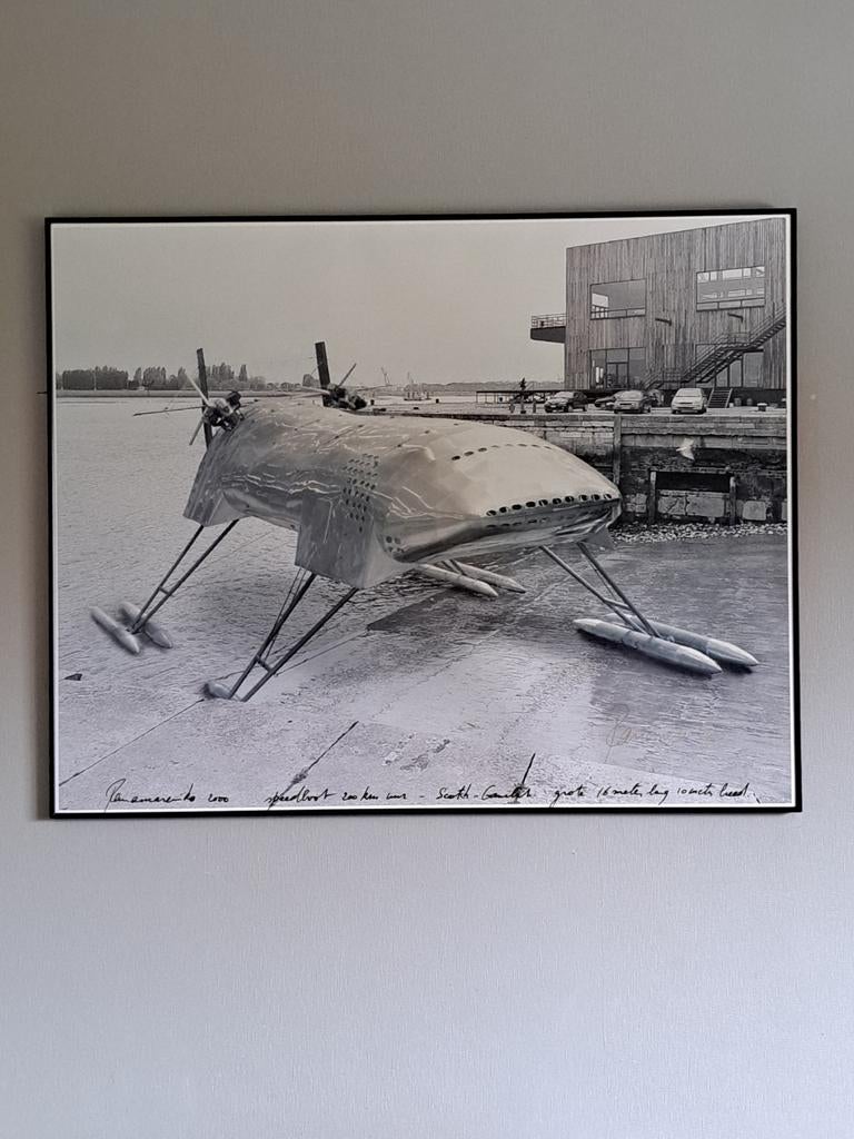 Panamarenko kwalitatieve offsetprint, gesigneerd. Zeldzaam!!, Antiek en Kunst, Kunst | Tekeningen en Fotografie, Ophalen