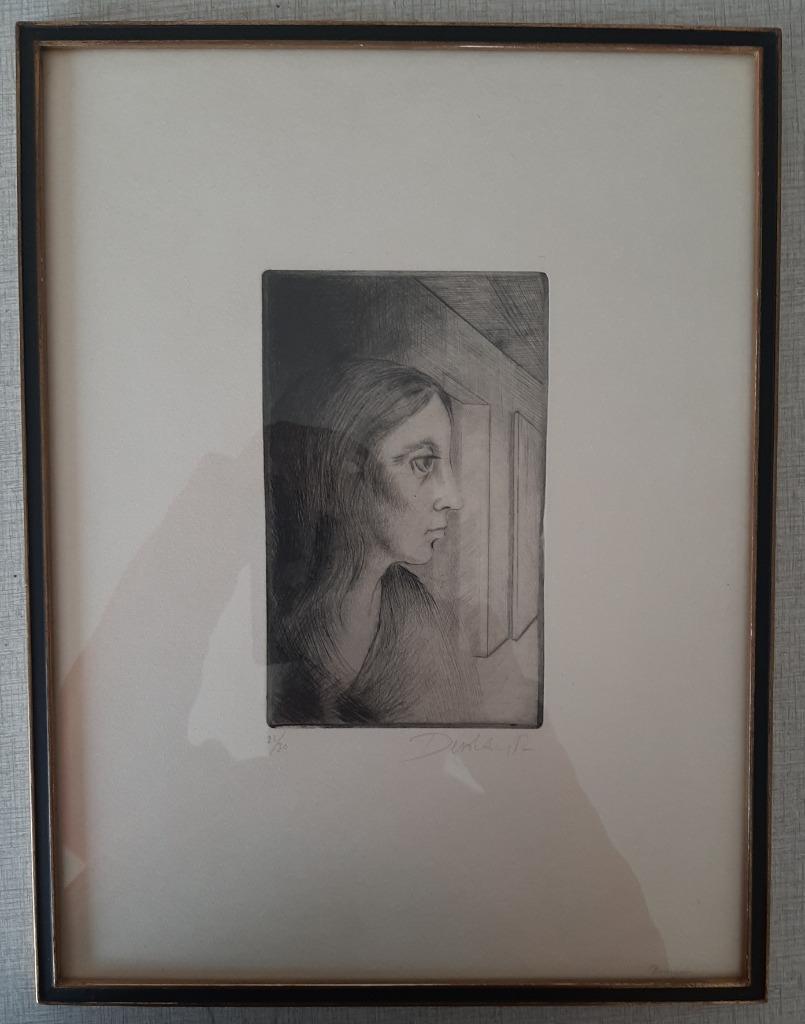 Roger Devolder - ets (getekend en genummerd) 41 cm  x 31 cm, Antiek en Kunst, Ophalen of Verzenden