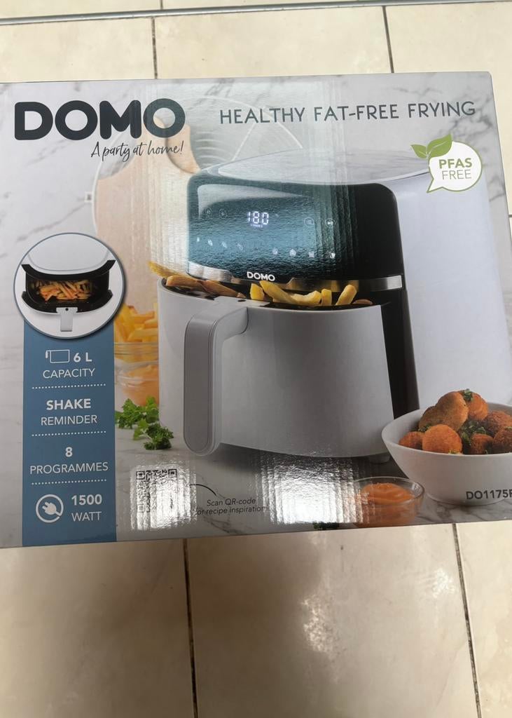 Domo airfryer, Elektronische apparatuur, Ophalen of Verzenden, Nieuw, Airfryer