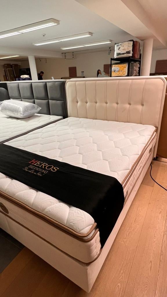 Boxspring, Neuf, Enlèvement ou Envoi, Deux personnes, 160 cm