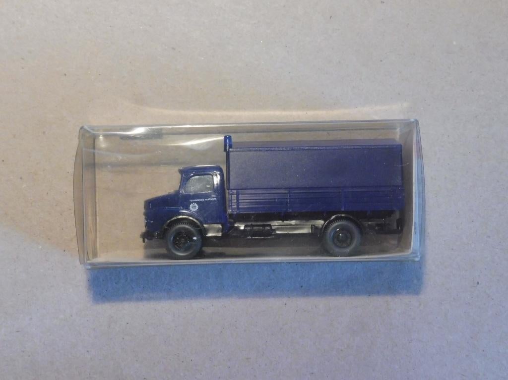 1:87 Wiking 69620 Mercedes Kurzhauber 1959–1982 THW, Ophalen of Verzenden, Zo goed als nieuw, Bus of Vrachtwagen, Wiking