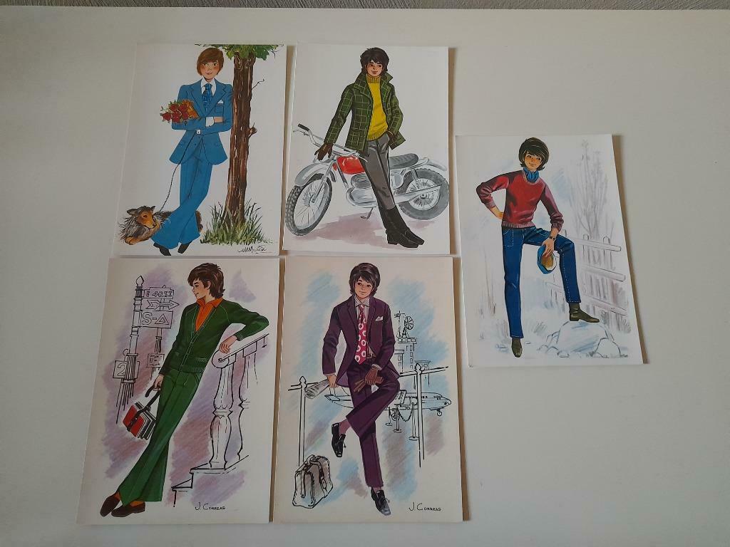 Vintage jongemannen - 1970, Ophalen of Verzenden, 1960 tot 1980, Ongelopen, Klederdracht