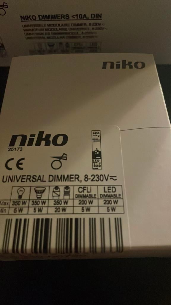Allerlei dimmers Niko, Ophalen of Verzenden, Zo goed als nieuw