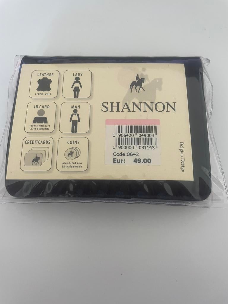 Zwarte Portefeuille SHANNON NIEUW, Overige merken, Zwart, Nieuw, Ophalen of Verzenden