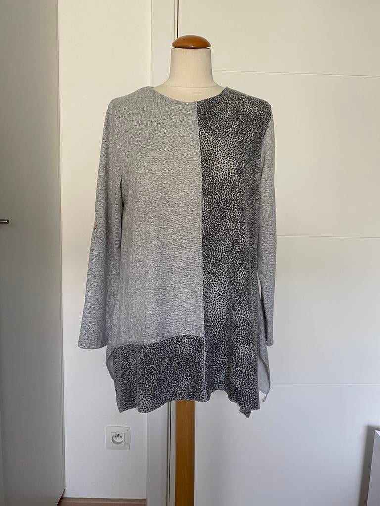 Pull tunique, Enlèvement ou Envoi, Comme neuf, Taille 42/44 (L), Gris
