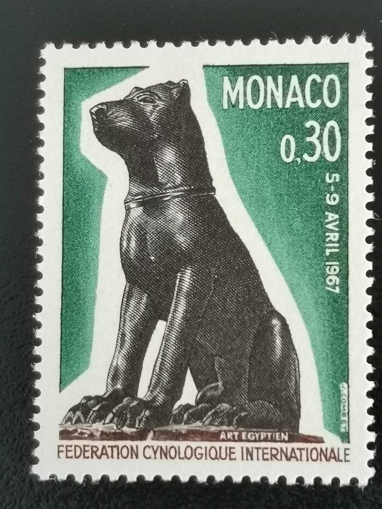 Monaco 1967 - Kynologie congres - honden - beeld Egypte **, Ophalen of Verzenden, Monaco, Postfris