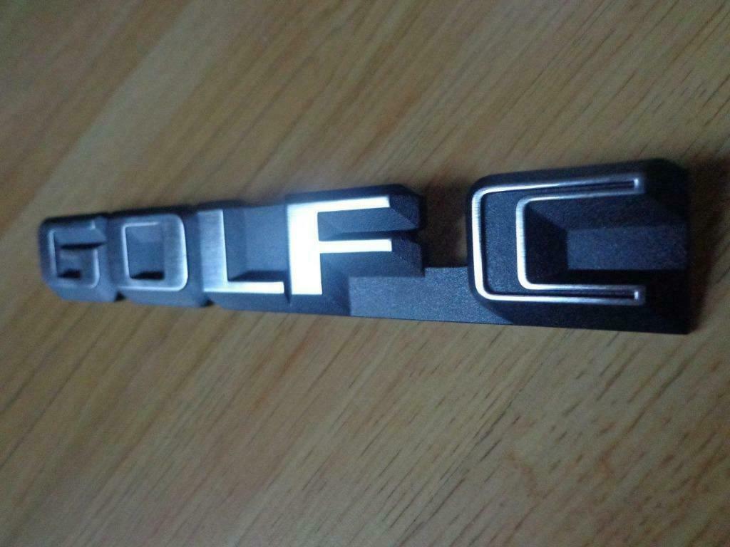 Sigle "GOLF C" d'origine neuf VW GOLF 2 modèle 1984 à 1987, Neuf, Arrière, Enlèvement ou Envoi, Volkswagen
