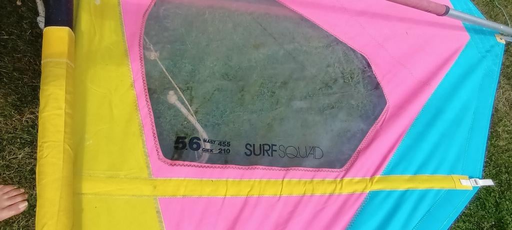 Surfplank beginners,met zeil, Ophalen, Met vin(nen), Plank, 5 tot 7 m²