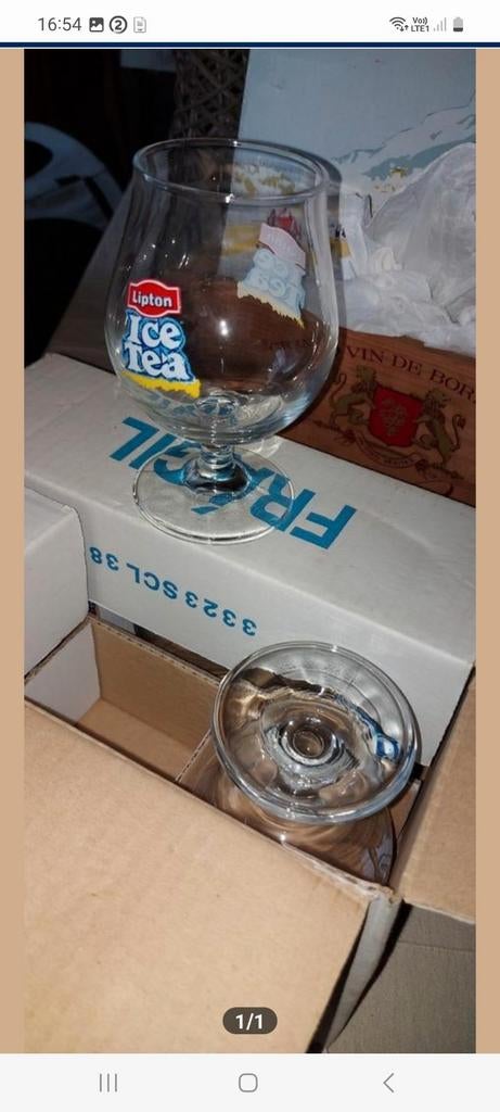 6 nieuwe glazen voor ice tea .in doos, Enlèvement ou Envoi