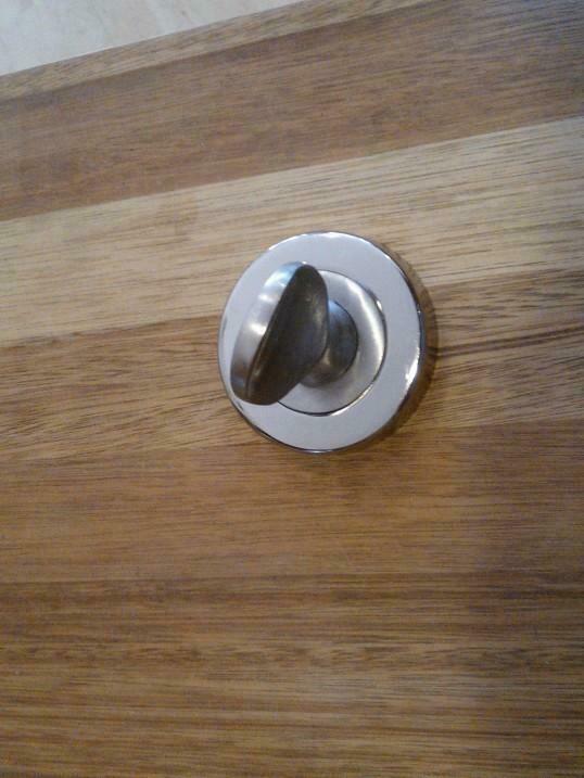 Bouton de porte en laiton chromé-satin nickel neuf, Enlèvement ou Envoi, Neuf