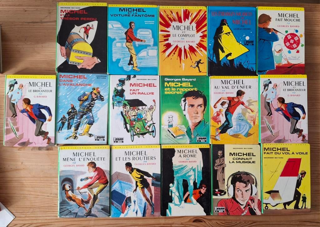 Livres de la Bibliothèque Verte : série des "Michel", Enlèvement ou Envoi