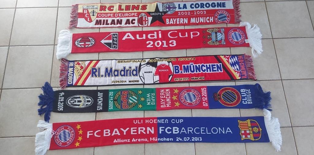 Lot Bayern Munchen sjaals voor verzamelaars (11 stuks), Verzenden, Gebruikt, Vaantje of Sjaal