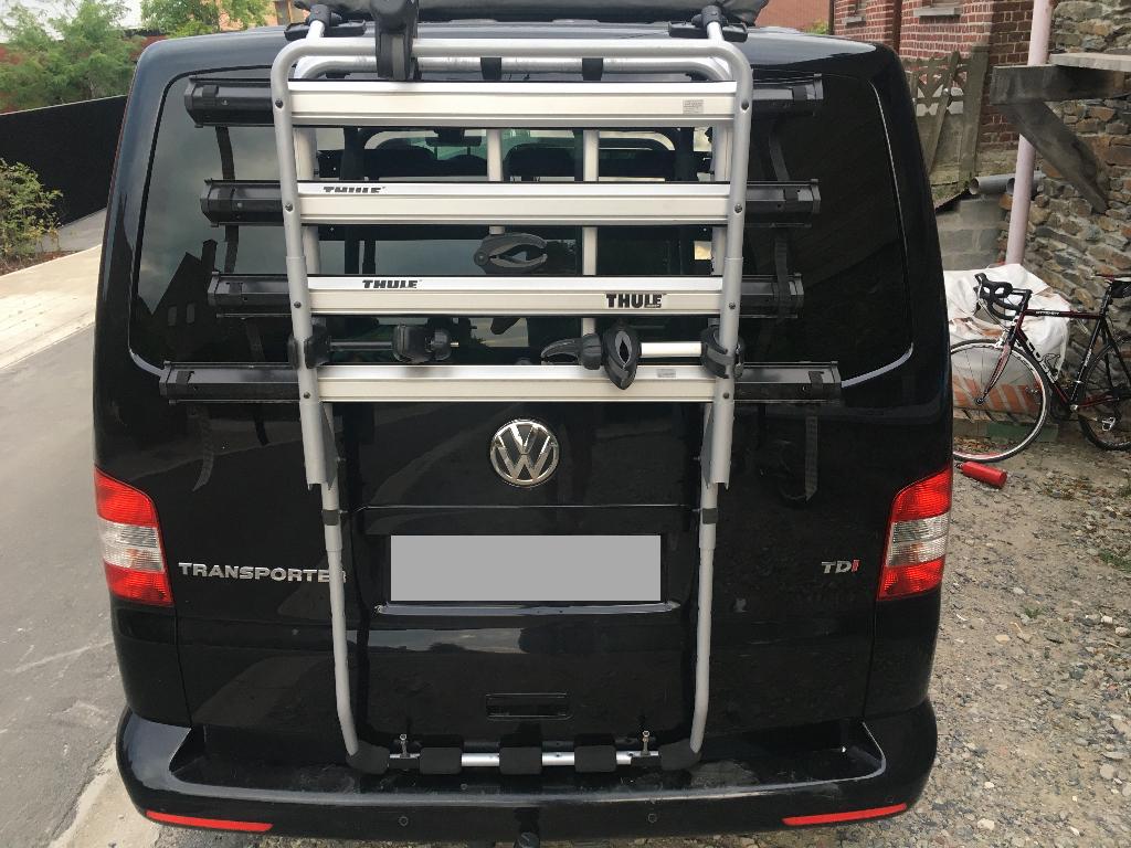 Fietsendrager 4 fietsen / VW T5 / T6 / T6.1, Auto diversen, Fietsendragers, Ophalen, 3 fietsen of meer, Gebruikt, Achterklepdrager