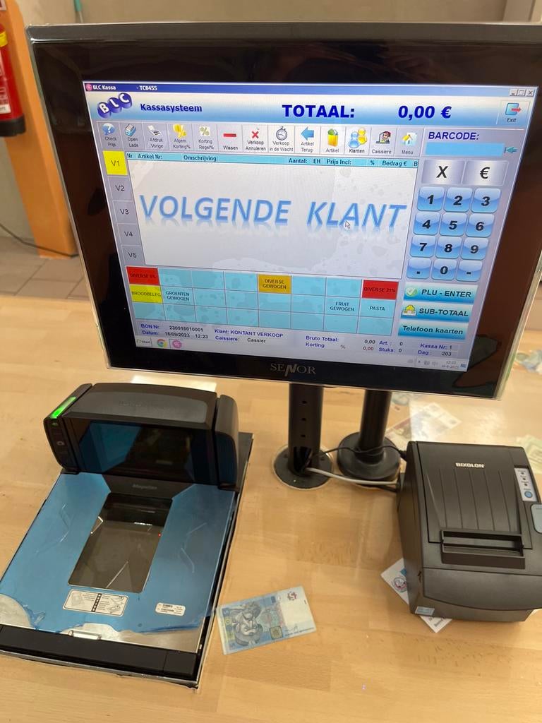 Kassasysteem, Ophalen, Zo goed als nieuw
