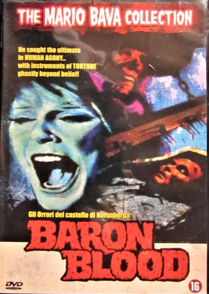 DVD HORROR- BARON BLOOD (UITERST ZELDZAME FILM) 1972, Alle leeftijden, Ophalen of Verzenden, Zo goed als nieuw, Overige genres