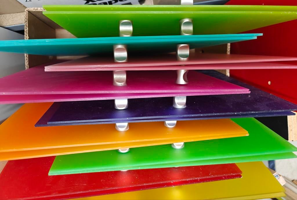 kewlox deurtjes in doorschijnend acryl voor kast 100 x 37 cm, Ophalen