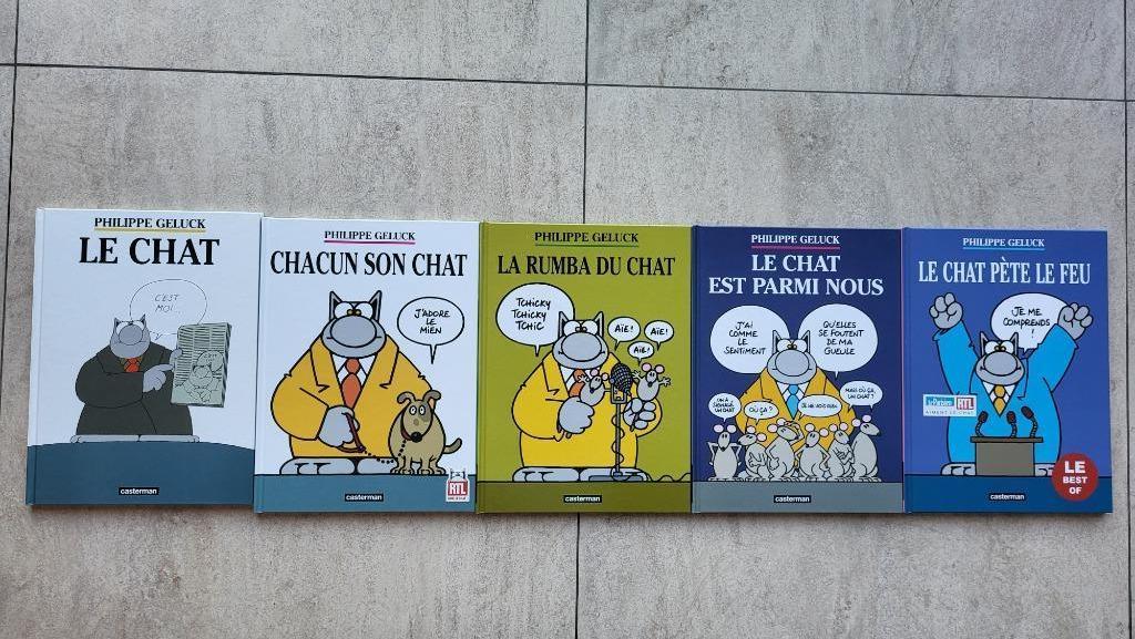 Le Chat Geluck 1Le Chat moi 21Chacun 22Rumba 23Chat +Best Of, Une BD, Enlèvement ou Envoi, Comme neuf, Philippe Geluck