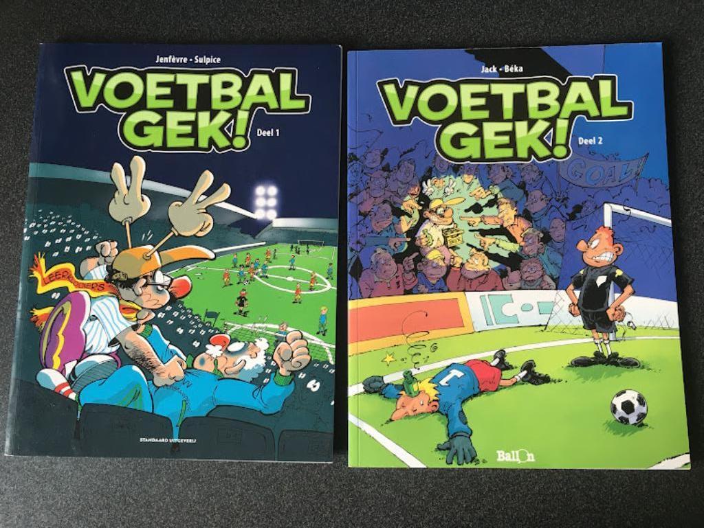 Strips Voetbalgek deel 1 & 2, Boeken, Ophalen of Verzenden, Zo goed als nieuw