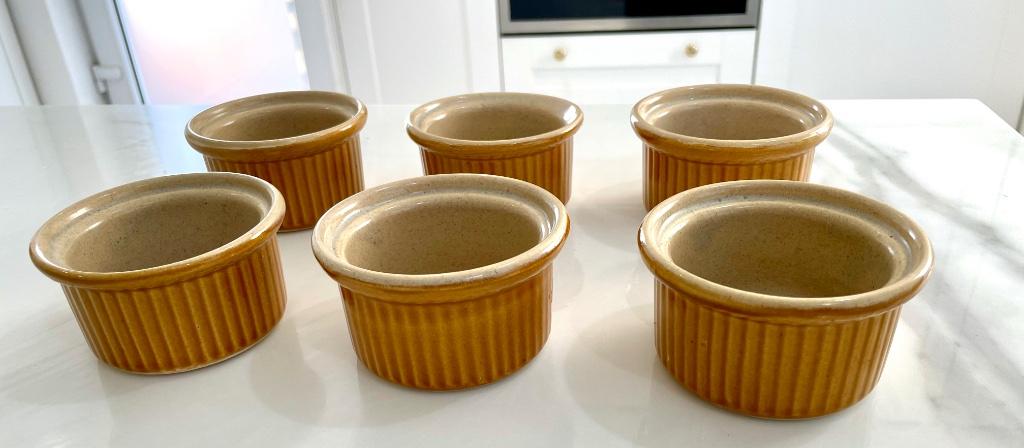 Set van 6 soufflé / ramequins / ovenpotjes, Ophalen of Verzenden, Zo goed als nieuw