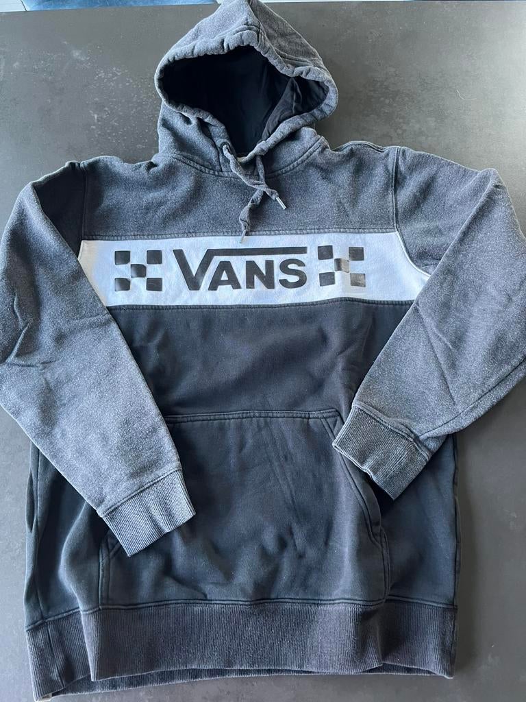 Vans zwart met grijze hoodie maat small. Zeer goede staat., Zwart, Ophalen of Verzenden, Vans, Gedragen