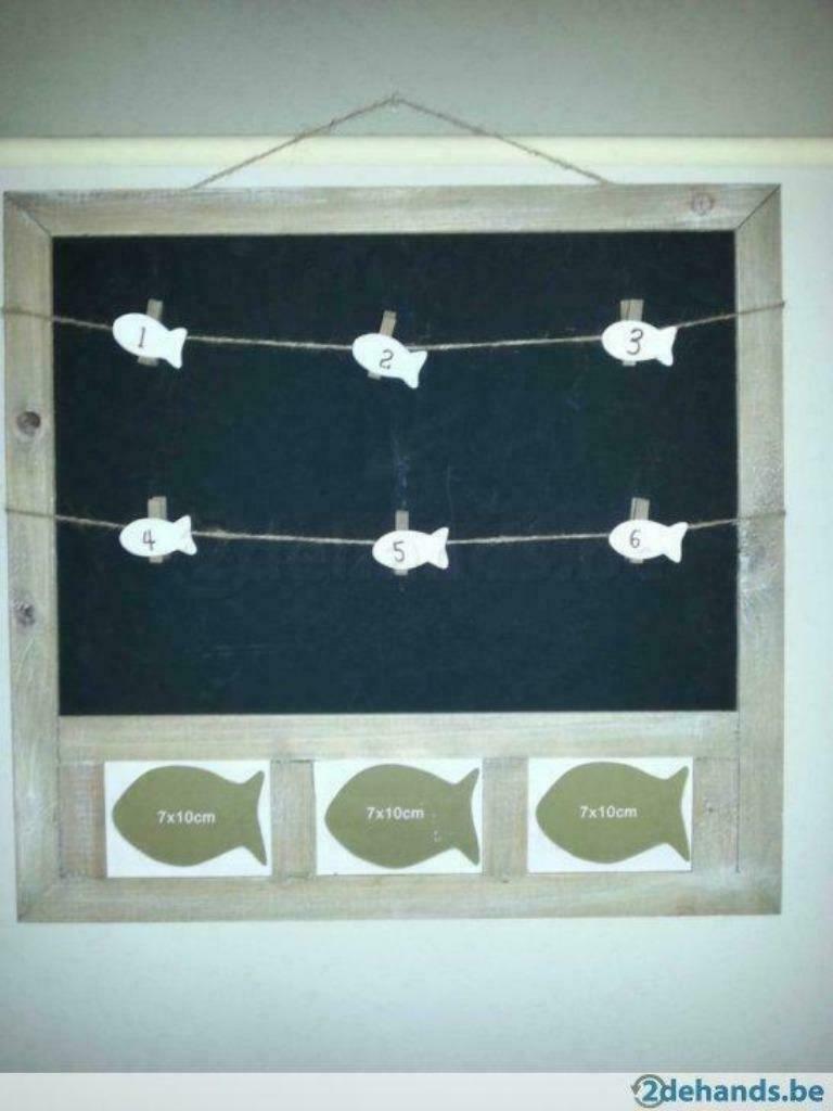Krijtbord,memobord vis, Huis en Inrichting, Ophalen, Gebruikt, Krijtbord
