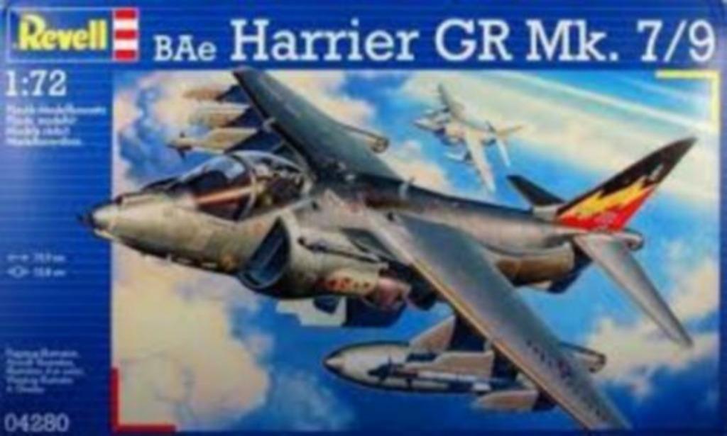 REVELL 04280 bae harrier GR MK. 7/9 échelle 1/72, 1:72 tot 1:144, Revell, Nieuw, Ophalen of Verzenden
