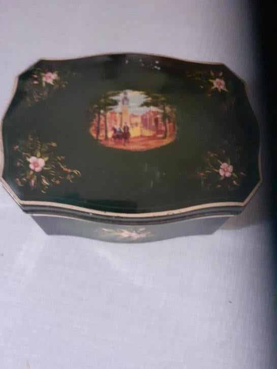 Vintage groen blik Pickwick/Douwe Egberts, Verzamelen, Blikken, Ophalen of Verzenden, Zo goed als nieuw, Douwe Egberts