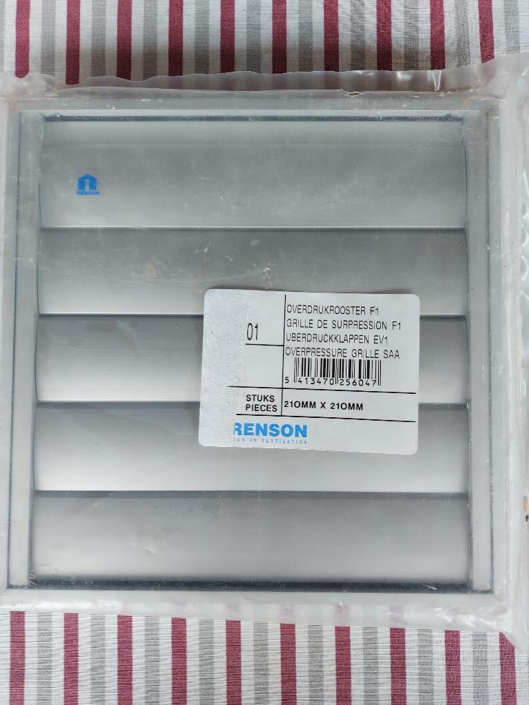 Dampkapkleprooster ALU 210x210 Renson, Enlèvement ou Envoi, Neuf