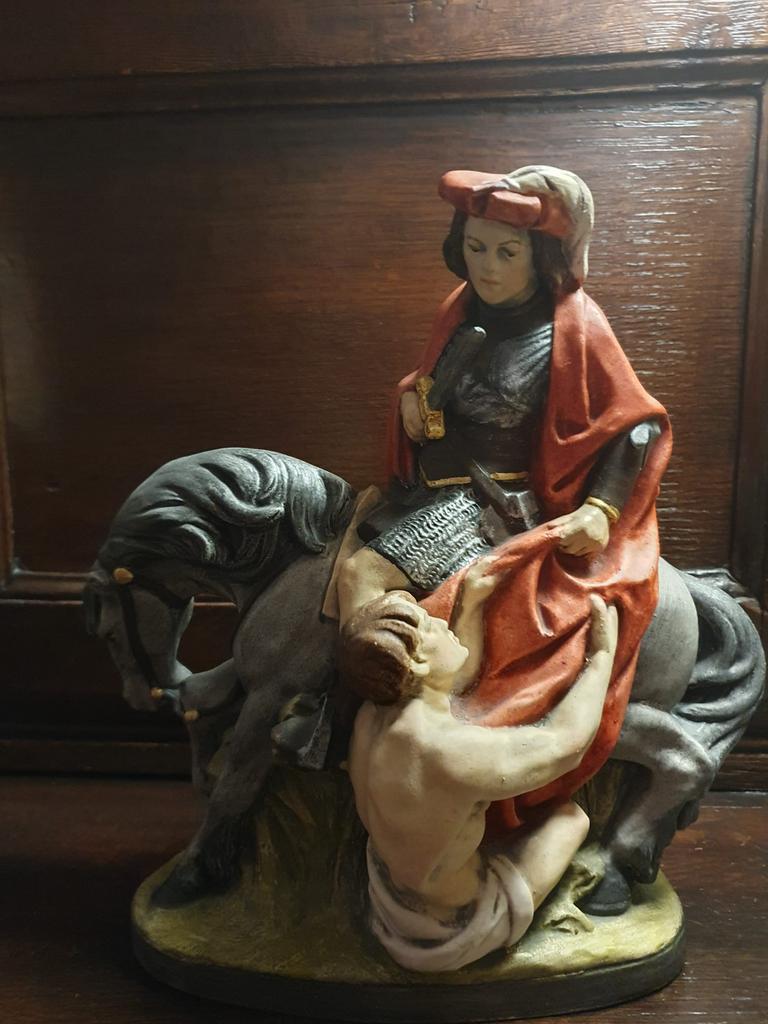 Heilige Martinus in franse steen, Antiek en Kunst, Ophalen