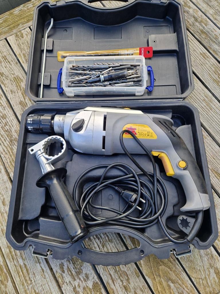 TopCraft 1050W boor/klopboormachine + koffer + boren, Ophalen