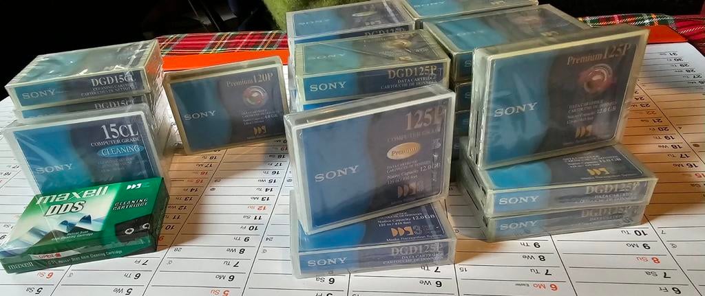 Sony Data cartridge Premium 12 GB 125 m compatibel DAT, Ophalen of Verzenden, Sony