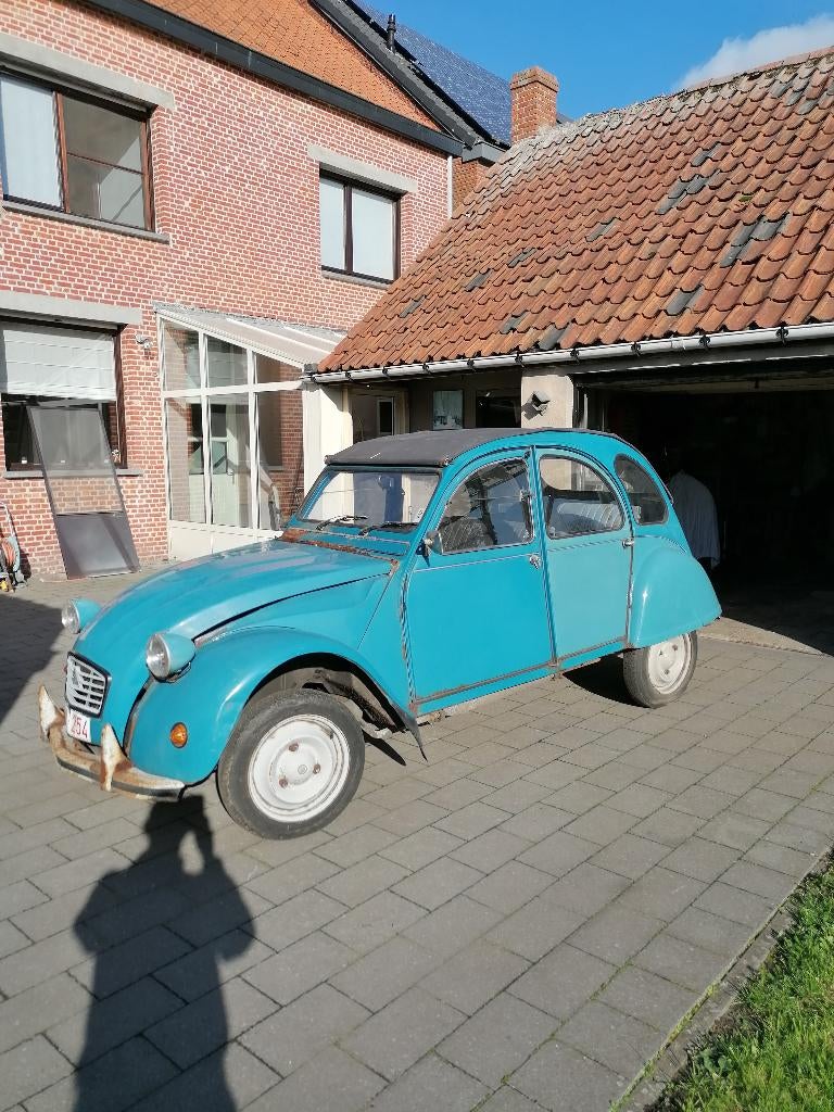 Citroen 2 cv, Auto's, Voorwielaandrijving, 4 deurs, Blauw, Handgeschakeld