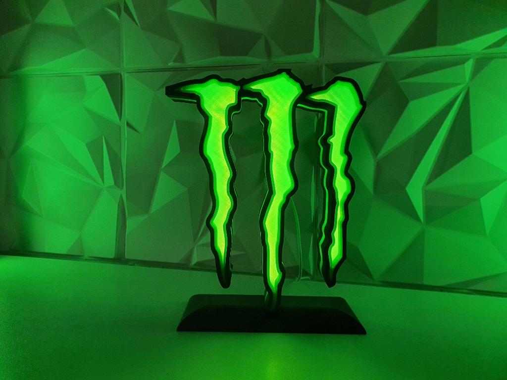 Monster energy 3d display stand., Enlèvement ou Envoi, Neuf, Panneau, Plaque ou Plaquette publicitaire, Autres marques