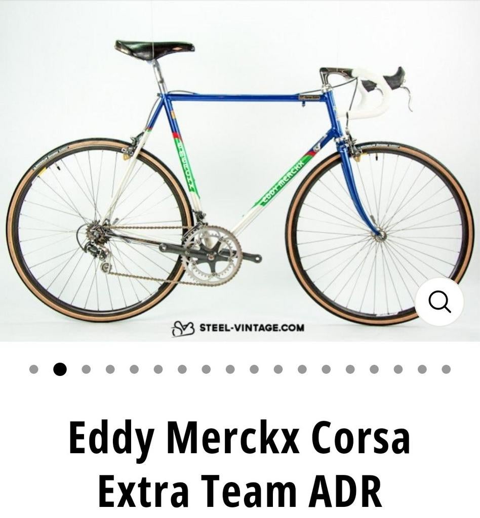 Eddy merckx "team ADR"  GEZOCHT!!, Gebruikt, Heren, 53 tot 57 cm, Ophalen