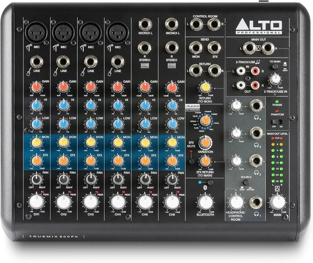 Mixeur audio ALTO TrueMix 800 FX | LIVRAISON GRATUITE