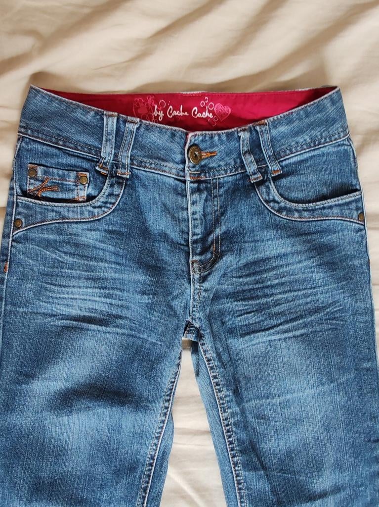 Cache Cache 36 vintage jeans met lage taille en trompet, Ophalen of Verzenden, Zo goed als nieuw